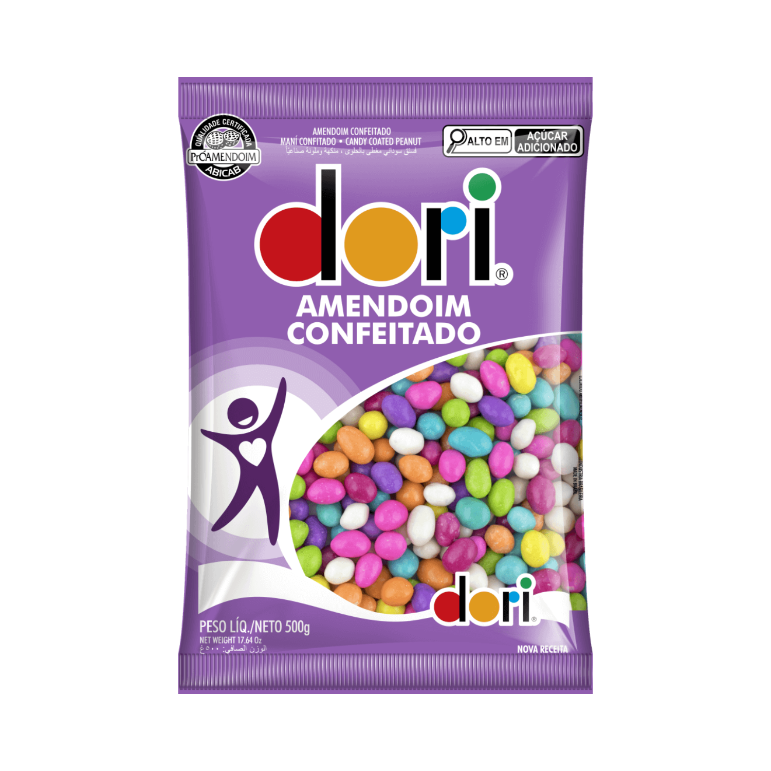 Dori Amendoim Colorido (500g)